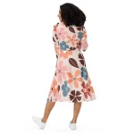 ViaFashion Elegance Long Sleeve Midi Dress – Chic & Flattering, Perfect for Any Occasion - Image 3