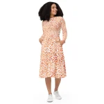 ViaFashion Fierce & Chic Leopard Print Midi Dress – Wild Elegance