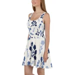ViaFashion Indigo Bloom Skater Dress - Image 3