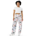 ViaFashion Soft Blush Leopard Wide-leg Pants