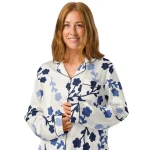 ViaFashion Indigo Bloom Women’s Pajama Top - Image 3