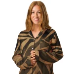 ViaFashion Earthy Swirl Women’s Pajama Top - Image 3