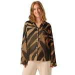 ViaFashion Earthy Swirl Women’s Pajama Top