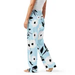 ViaFashion Soft Blue Floral Women’s Pajama Pants - Image 3