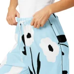 ViaFashion Soft Blue Floral Women’s Pajama Pants - Image 4