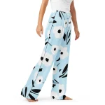 ViaFashion Soft Blue Floral Women’s Pajama Pants - Image 5