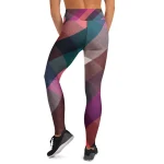 ViaFashion PrismFlex High-Waist Yoga Leggings – Bold Geometric Print, Soft & Stretchy - Image 2
