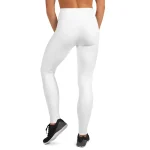 ViaFashion PureFlex High-Waist Yoga Leggings – Crisp White, Sculpting & Ultra-Stretch - Image 2