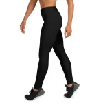ViaFashion PureFlex High-Waist Yoga Leggings – Classic Black, Sculpting & Ultra-Stretch