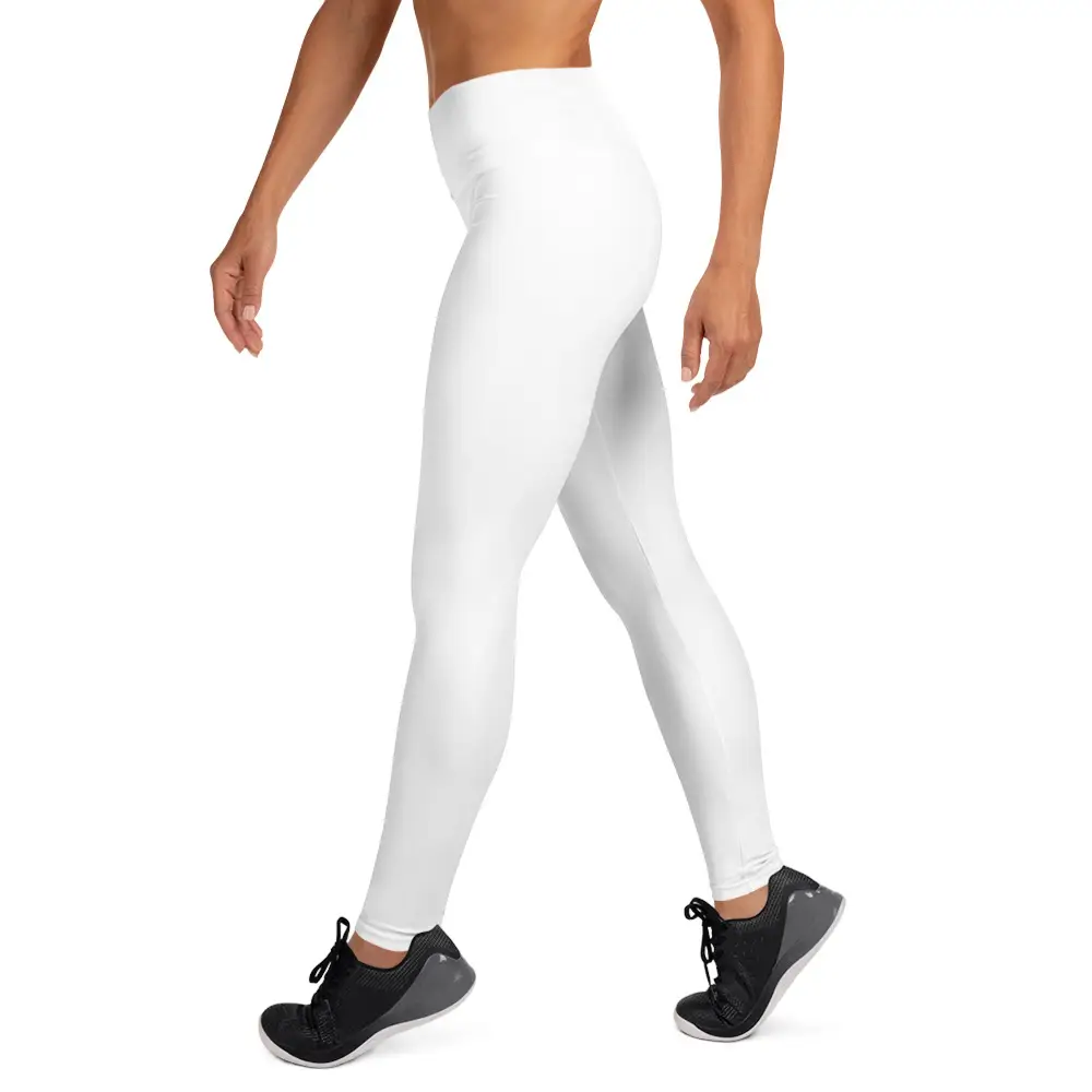 all-over-print-yoga-leggings-white-left-67be0cb61abb5.jpg ViaFashion PureFlex High-Waist Yoga Leggings – Crisp White, Sculpting & Ultra-Stretch - Image 1