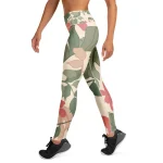 ViaFashion FloraFlex High-Waist Yoga Leggings – Elegant Floral Print, Soft & Ultra-Stretch