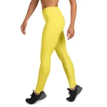 ViaFashion SunFlex High-Waist Yoga Leggings – Radiant Yellow, Ultra-Stretch & Sculpting Fit