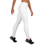 ViaFashion PureFlex High-Waist Yoga Leggings – Crisp White, Sculpting & Ultra-Stretch - Image 3