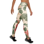 ViaFashion FloraFlex High-Waist Yoga Leggings – Elegant Floral Print, Soft & Ultra-Stretch - Image 3
