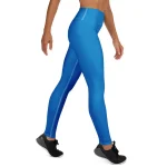 ViaFashion SkyFlex High-Waist Yoga Leggings – Vibrant Royal Blue, Ultra-Stretch & Sculpting Fit - Image 3