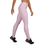 ViaFashion BlushFlex High-Waist Yoga Leggings – Soft Dusty Rose, Ultra-Stretch & Sculpting Fit - Image 3