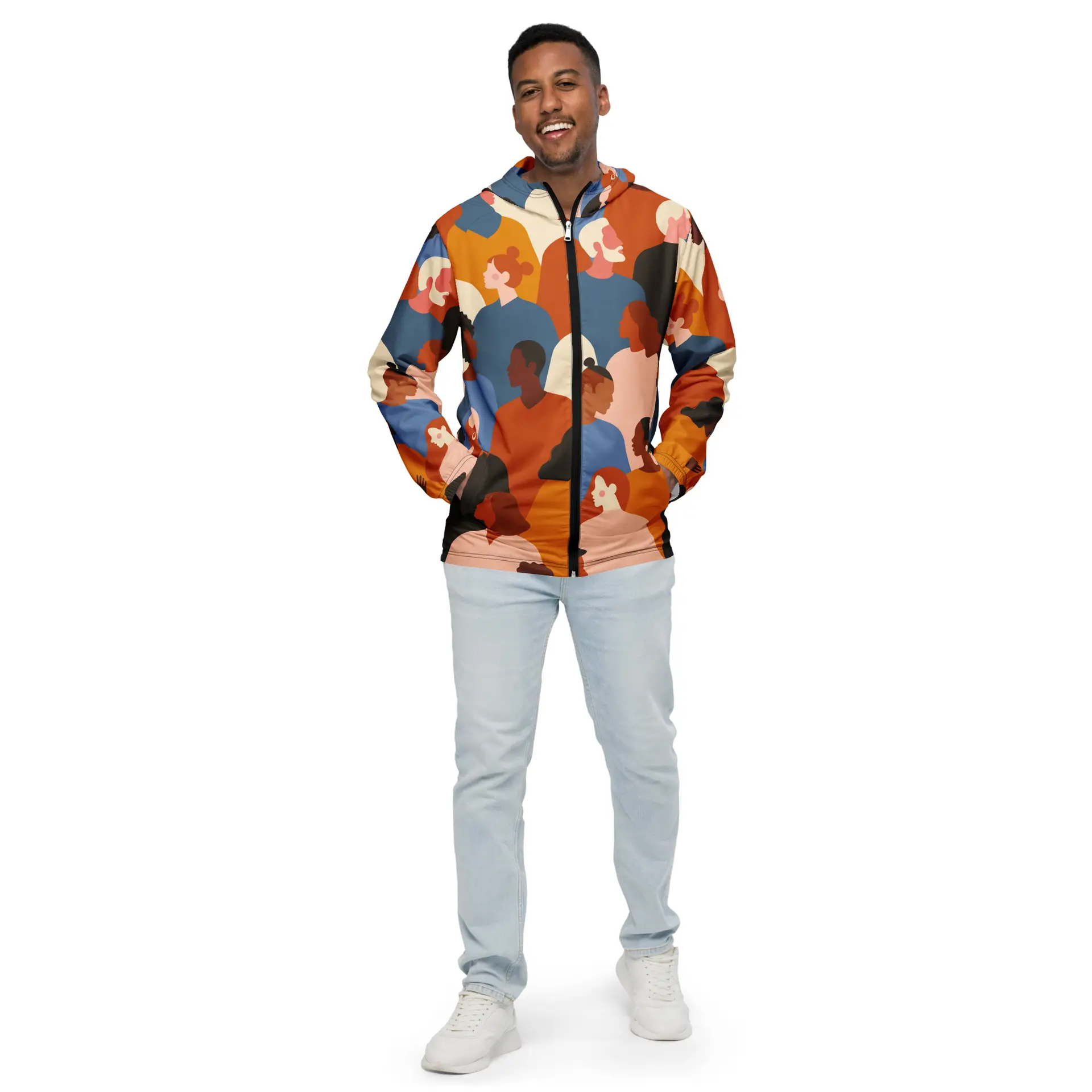 all-over-print-mens-windbreaker-black-front-67cf459a71b7d.jpg ViaFashion Urban Collective Men’s Windbreaker - Image 1