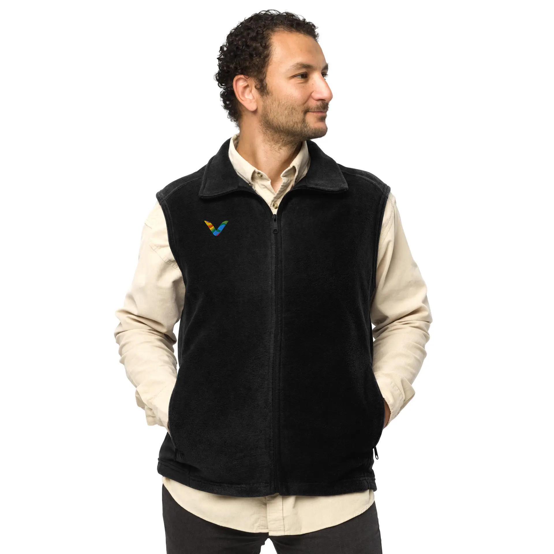 mens-columbia-fleece-vest-black-front-67cf33978de26.jpg Men’s Columbia Fleece Vest - Image 1