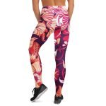 ViaFashion RegalFlex High-Waist Yoga Leggings – Elegant Baroque Pattern, Ultra-Stretch & Sculpting Fit - Image 4
