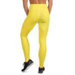 ViaFashion SunFlex High-Waist Yoga Leggings – Radiant Yellow, Ultra-Stretch & Sculpting Fit - Image 5
