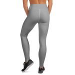 ViaFashion SteelFlex High-Waist Yoga Leggings – Sleek Grey, Sculpting & Ultra-Stretch - Image 6