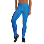 ViaFashion SkyFlex High-Waist Yoga Leggings – Vibrant Royal Blue, Ultra-Stretch & Sculpting Fit - Image 4