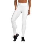 ViaFashion PureFlex High-Waist Yoga Leggings – Crisp White, Sculpting & Ultra-Stretch - Image 4