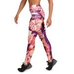 ViaFashion RegalFlex High-Waist Yoga Leggings – Elegant Baroque Pattern, Ultra-Stretch & Sculpting Fit