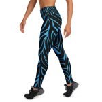 ViaFashion MidnightFlex High-Waist Yoga Leggings – Electric Blue Zebra Print, Ultra-Stretch & Breathable - Image 5