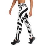 ViaFashion InkFlow High-Waist Yoga Leggings – Bold Black Brushstroke Design, Ultra-Stretch & Breathable - Image 5