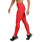 ViaFashion IgniteFlex High-Waist Yoga Leggings – Fiery Red, Sculpting & Ultra-Stretch - Image 5