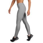 ViaFashion SteelFlex High-Waist Yoga Leggings – Sleek Grey, Sculpting & Ultra-Stretch - Image 5
