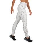 ViaFashion TerraFlex High-Waist Yoga Leggings – Neutral Terrazzo Print, Ultra-Stretch & Breathable - Image 7