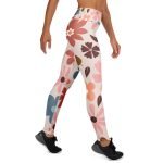 ViaFashion BloomFlex High-Waist Yoga Leggings – Retro Floral Print, Ultra-Stretch & Breathable - Image 7
