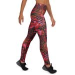 ViaFashion JungleFlex High-Waist Yoga Leggings – Exotic Tropical Leaves, Soft & Ultra-Stretch - Image 7