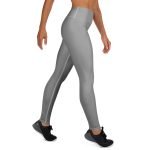 ViaFashion SteelFlex High-Waist Yoga Leggings – Sleek Grey, Sculpting & Ultra-Stretch - Image 7