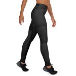 ViaFashion ShadowFlex High-Waist Yoga Leggings – Sleek Black, Sculpting & Ultra-Stretchy - Image 7
