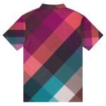 Men’s slim fit polo Purple Patterns - Image 5