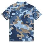 Men’s slim fit polo Blue Army - Image 5