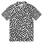 Men’s slim fit polo BW Pattern - Image 3