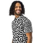Men’s slim fit polo BW Pattern - Image 2