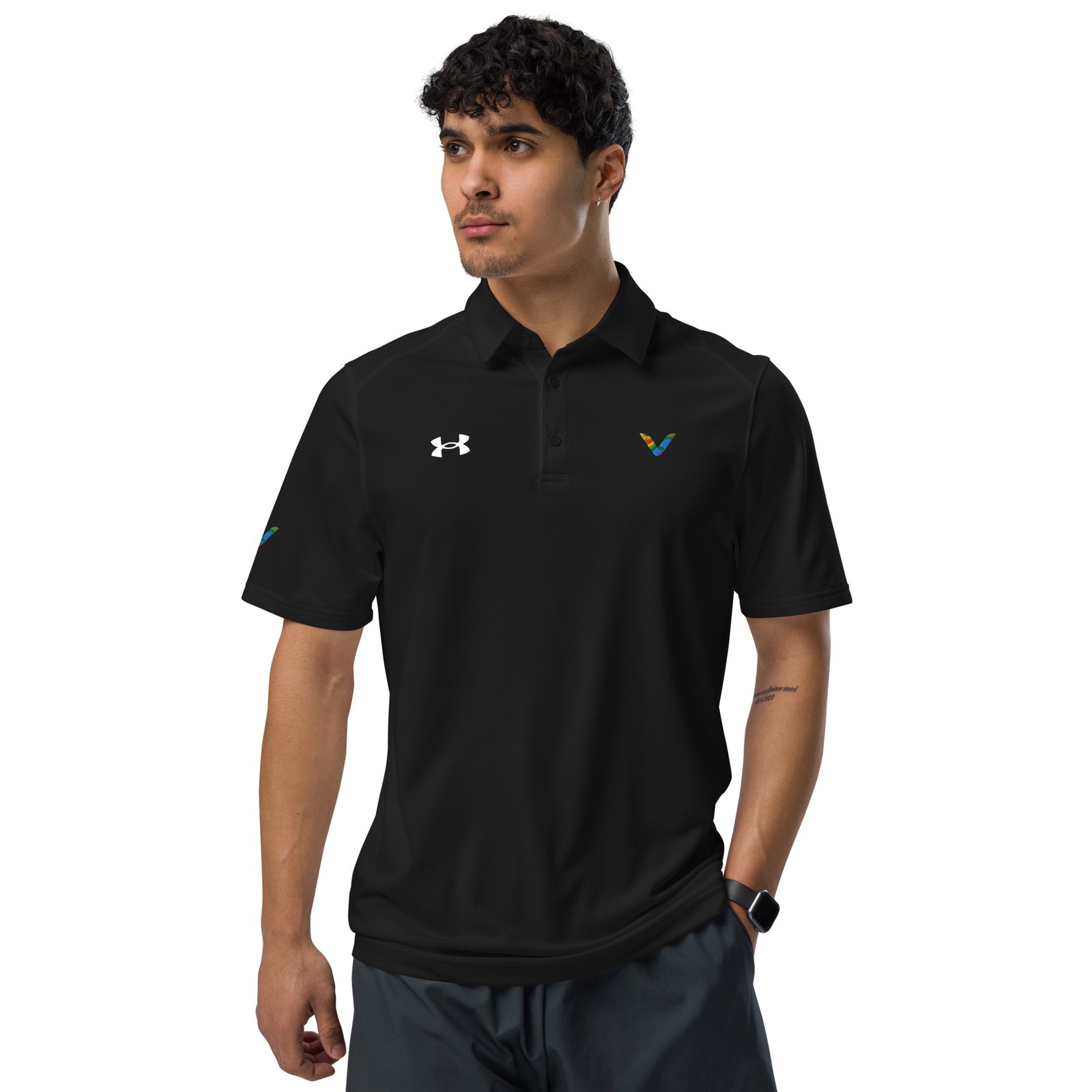 under-armour-mens-polo-shirt-black-front-67f89fffe8c88.jpg VF Under Armour Men's Polo - Image 1